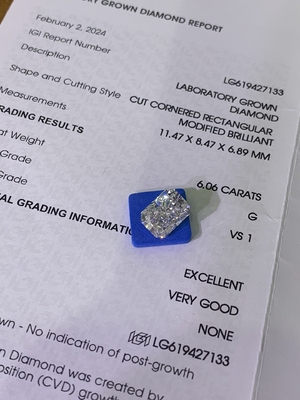 Αγορά 6.06ct Φανταστικό Εντοπικό Μπλε Εργαστήριο Μεγάλωσαν Διαμάντια Ραδιεντικό Μπριλάντο Κόψιμο online manufacture