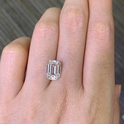 Αγορά 3.72CT Εργαστήριο δημιουργήθηκε Σμαραγδένιο κόψιμο διαμάντι VS1 G EX N IGI πιστοποιημένο online manufacture