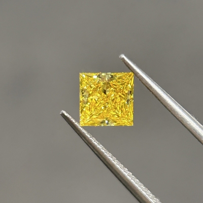Αγορά 1.15ct Εργαστήριο Μεγάλωσαν Διαμάντια Κίτρινη Πριγκίπισσα Κόψιμο CVD Διαμάντια VVS2 2EX N IGI online manufacture