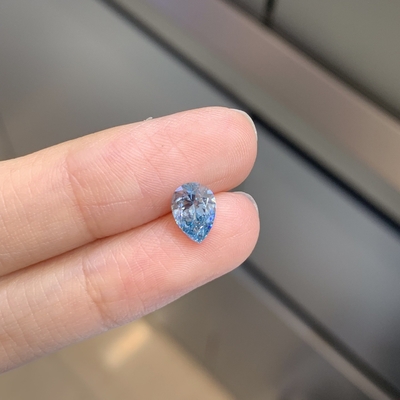 Αγορά Πιστοποιημένο από την IGI 1.13ct Εργαστηριακά καλλιεργημένο διαμαντένιο αχλάδι κόψιμο CVD Fancy Intense Blue VS2 2EX N online manufacture