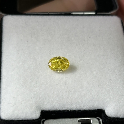 Αγορά 1.18ct Οβάλ Κόψιμο HPHT Εργαστήριο Διαμάντια φανταχτερό έντονο κίτρινο VVS2 2VG N Πιστοποιημένο IGI online manufacture