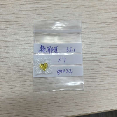 Αγορά 1.7CT Φανσάζιο Κίτρινο SI1 HPHT Ανθρώπινο Καναρίνι Διαμάντια Καρδιά Κόψιμο online manufacture