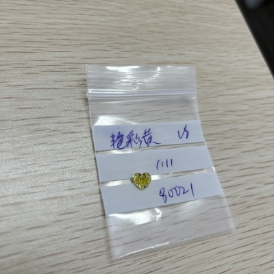 Αγορά 1.11CT Φανταστικό Κίτρινο VS HPHT Εργαστήριο Μεγαλωμένο Διαμάντι Κόψιμο Καρδιάς IGI Χαλαρό Διαμάντι online manufacture