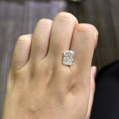 Αγορά 4.37ct Εργαστήριο ακτινοβολημένης κοπής Δημιουργημένο διαμάντι CVD F VS1 EX VG N IGI πιστοποιημένο online manufacture