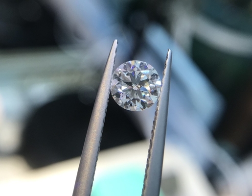 1.0CT D VS2 ID EX CVD HPHT Εργαστηριακά καλλιεργημένο διαμάντι στρογγυλό λαμπερή κοπή