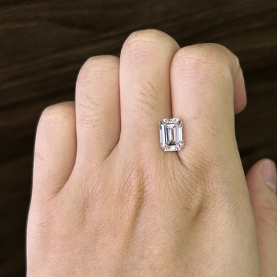 3.22ct Σμαραγδένιο κόψιμο Εργαστήριο Μεγάλωτο Διαμάντι CVD F VS1 VG EX N IGI LG630433830