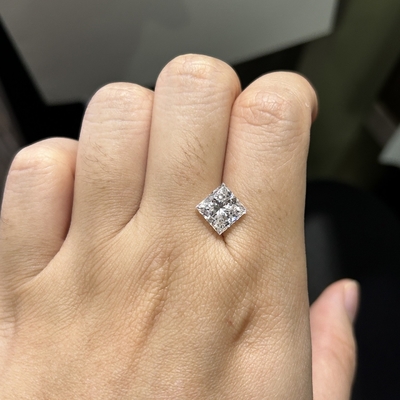 3.09CT D Χρώμα VS1 Διαύγεια EX VG CVD Princess Εργαστήριο Μεγάλωσαν Διαμάντια