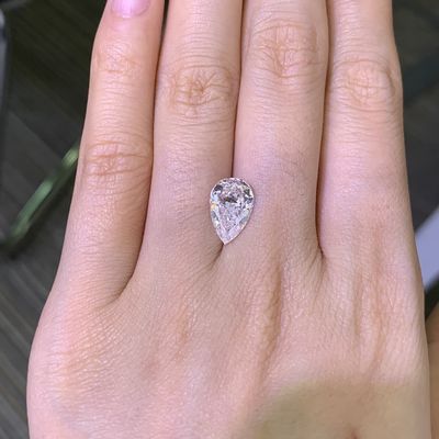 2.76CT G VS1 EX VG CVD Diamond Pear Cut IGI Πιστοποιημένο LG631444389