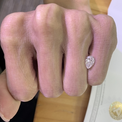 1.26CT F Χρώμα VVS2 Διαύγεια 2EX σχήμα αχλαδιού Εργαστήριο Προϊόντα διαμαντιών